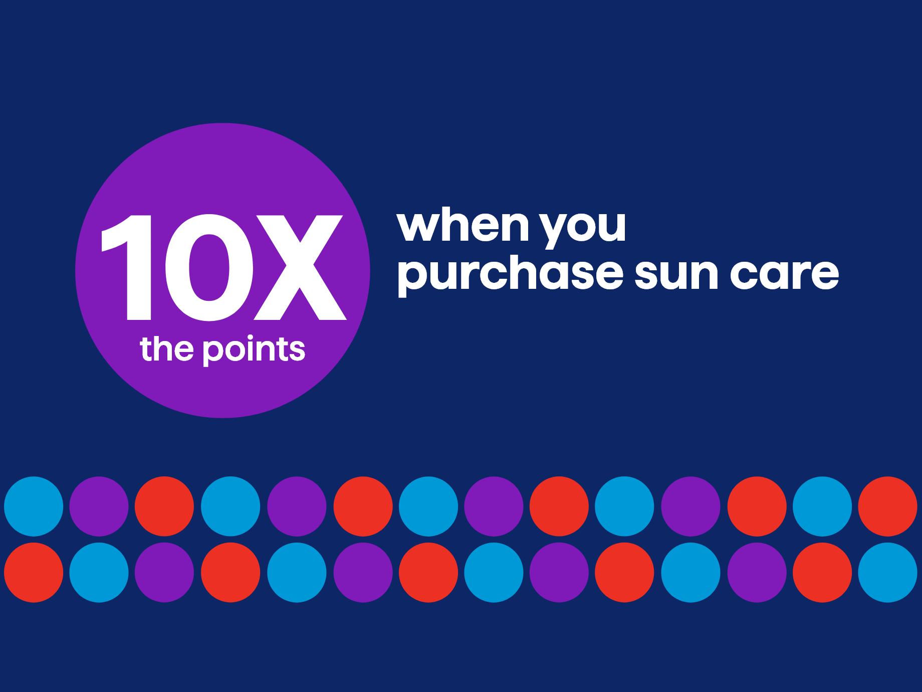 10X the points when you purchase sun care