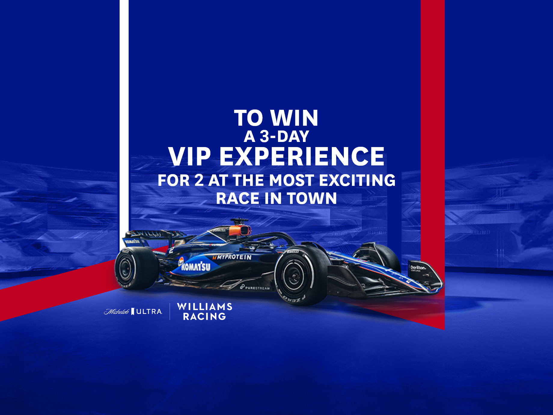 TO WIN A 3-DAY VIP EXPERIENCE FOR 2 AT THE MOST EXCITING RACE IN TOWN