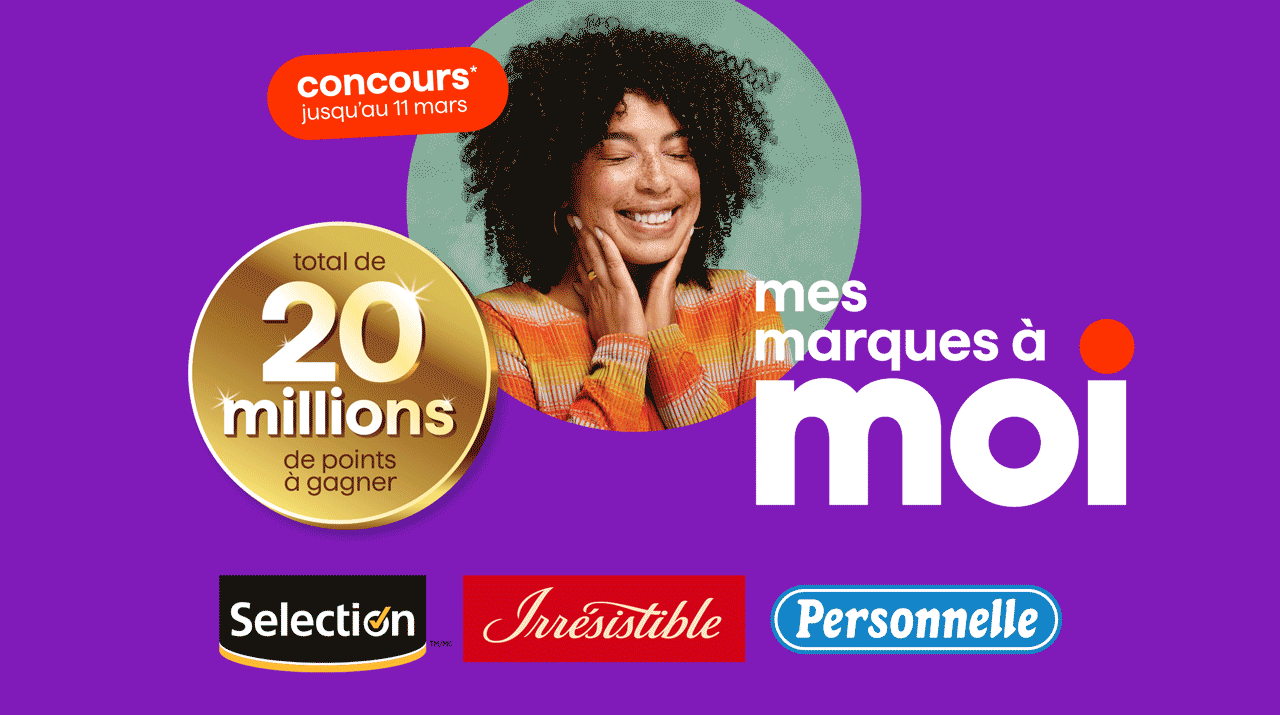 Concours jusqu’au 11 février, mes marques à Moi